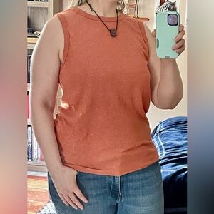 Eddie Bauer perfect fit tank top cotton modal size large L